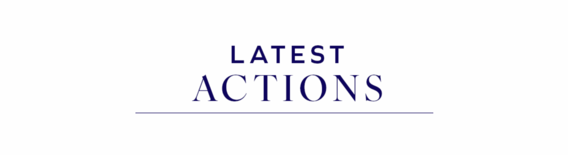 Latest actions