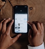 Using iPhone stock photo